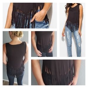 Black Fringe tank
